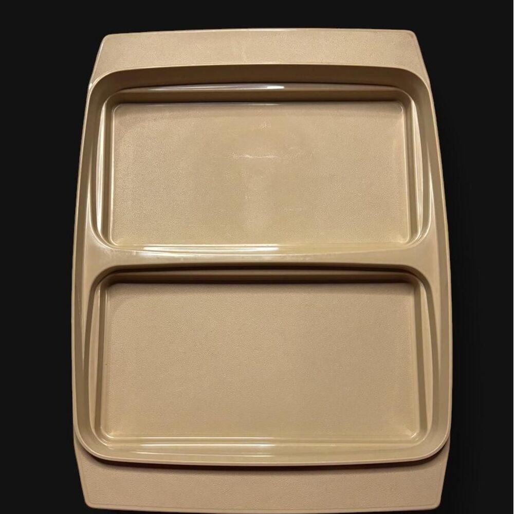 Vintage Tupperware 723-3 Deviled Egg Keeper Base Almond Beige